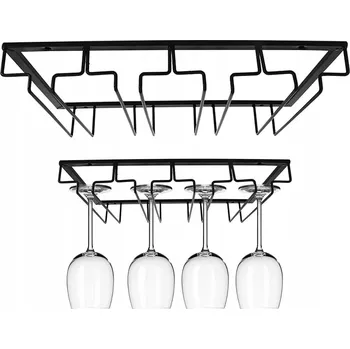 Stojan na víno Obrácený držák na skleničky na víno Závěsný držák na hrnky do skříňky