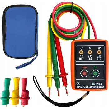 Bezpečnostní kamera Měřič pořadí fází, fázoměr 3-fázový AC SM852B 60V~600V