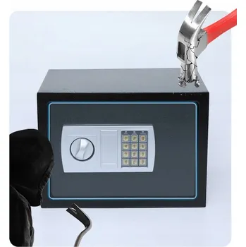 Trezor Domácí trezor na peníze Zbraň Nástěnné klíče mini malý Pancéřová pokladna 8.5L