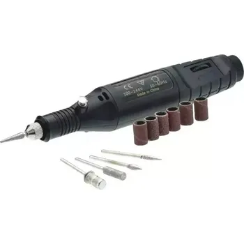 Bruska na nehty Zaparkorun Profesionální elektrická bruska na nehty - černá