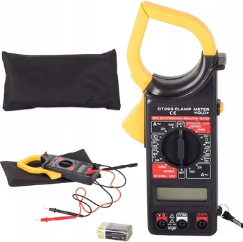 Multimetr Digitální klešťový multimetr s LCD displejem