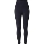 EA7 Emporio Armani Sportovní kalhoty černá / bílá