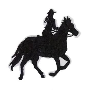 Nášivka Nažehlovací nášivka - jezdec na koni (6,8 x 6,8 cm)
