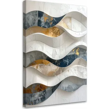 Obraz Obraz do obýváku, kanceláře, ložnice, hotelu, Geometrická abstrakce vlny 30x45