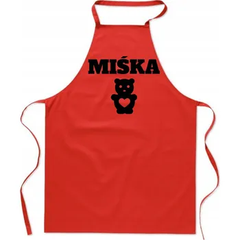 Kuchyňská zástěra Kuchyňská zástěra na Valentýna - Medvídek Dárek Pro ni Valentýn