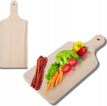 Kuchyňské prkénko DŘEVĚNÉ PRKÉNKO S RUKOJETÍ UNIVERZÁLNÍ NA KRÁJENÍ 27x12CM