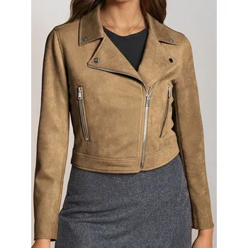 Sinsay - Bunda biker - hnědá - 599DA-88X - 599DA-88X-XS