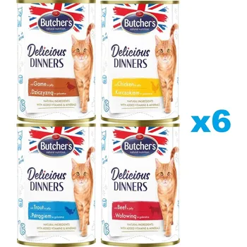 Bonbon BUTCHERS Deliciuos Dinners Mix v želé 24x400 g
