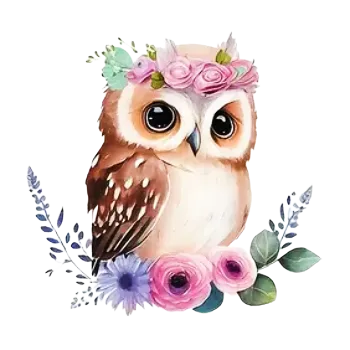 Textilní nažehlovací páska Nažehlovací obrázek - romantická sovička