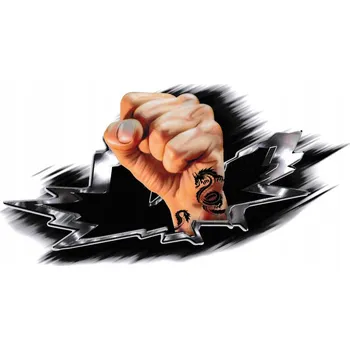 Samolepicí dekorace na vozidlo SAMOLEPKA NA AUTO - RUKA S TETOVÁNÍM