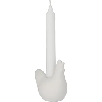 Svícen Storefactory Keramický svícen Agnes White