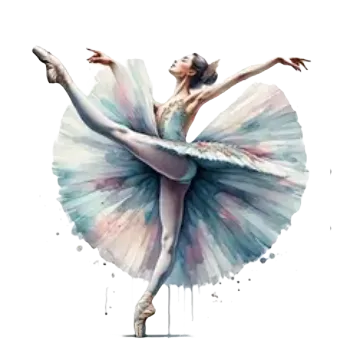 Nažehlovací obrázek - balet II (7,6 x 8,0 cm)