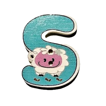 Knoflík Knoflík dřevěný S