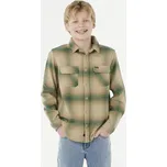 RIP CURL košile - Count Flannel Shirt -Boy Khaki Rock (2372)