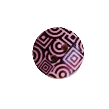 Knoflík Knoflík dřevěný - kontrast bílé a černé II