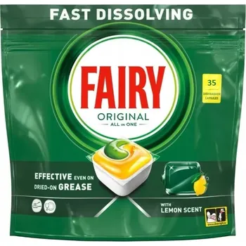 Přípravek do myčky Kapsle do myčky FAIRY All in One Lemon 35 ks