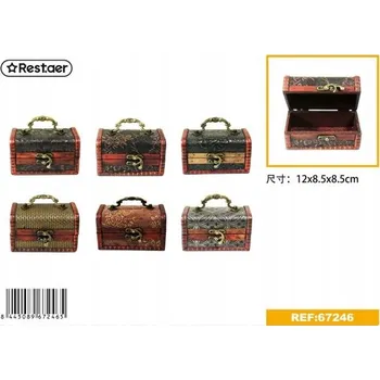 Obraz Dřevěná truhla v antickém stylu se zapínáním