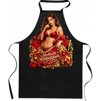 Kuchyňská zástěra Kuchyňská zástěra na Valentýna – Sladké Valentýnky Dárek Pro Ni