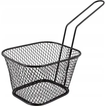 Obraz KOŠÍK NA SERVÍROVÁNÍ HRANOLEK, SNACKŮ A TAPAS ČERNÝ