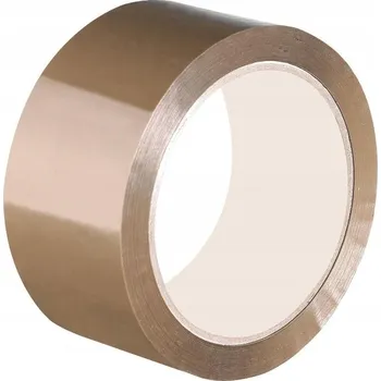 SAMOLEPICÍ PÁSKA PÁSKA PRO ZASÍLÁNÍ, BALICÍ PÁSKA 60M/48MM HNĚDÁ, DOBŘE DRŽÍ