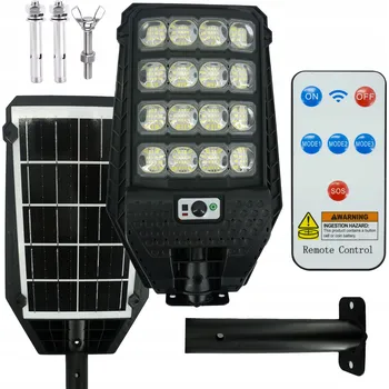 Venkovní osvětlení Výkonná Solární Lampa 16 LED COB Pouliční s Čidlem Pohybu a Soumraku P