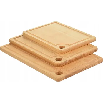 Kuchyňské prkénko Krájecí prkénko WyrobyDzięcioł dřevěné 3 ks