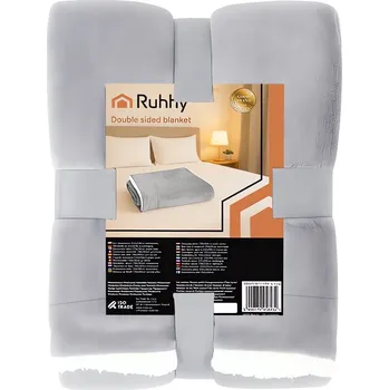 deka Ruhhy Oboustranná deka 150 x 200 cm světle šedá