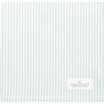 ubrus GREEN GATE Bavlněný ubrus Alexa Stripe Pale Blue 100 × 100 cm