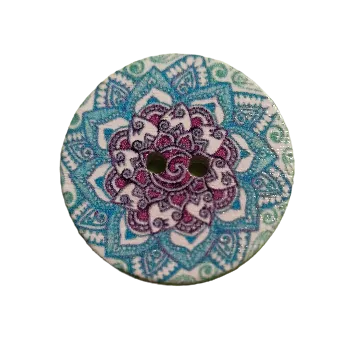 Knoflík Knoflík dřevěný "Mandala klidu"