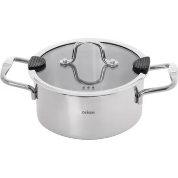 Hrnec ORION Kastrol nerez VENICE 1,2 l poklice sklo