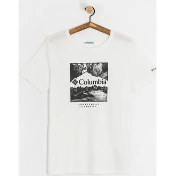 Pánské tričko Columbia Csc Seasonal Logo (white/waterscape) L, bílá