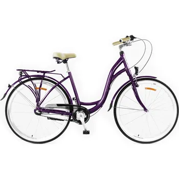 Městské kolo Městské kolo Storm Paris 28 3S, rám 17 palců, kola 28", fialové
