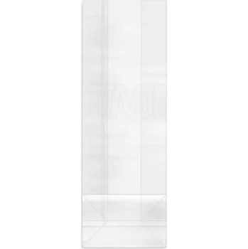 Toaletní papír Sáček čirý (OPP) s obdélníkovým dnem 8+4 x 24 cm [100 ks]