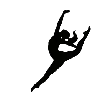 Textilní nažehlovací páska Nažehlovací obrázek - gymnastika II (6,5 x 9,0 cm)