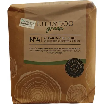 Plenkové kalhoty LILLYDOO KALHOTKOVÉ PLENKY PLENKOVÉ KALHOTKY VELIKOST 4 (9-15 KG) 25 KS. 4J7