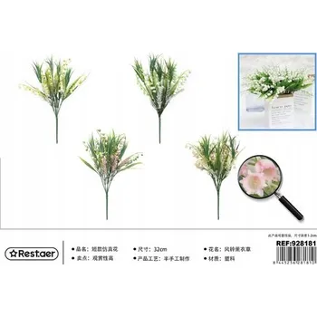 umělá květina Krátké Umělé Květiny Levandule 32 cm s Větvičkami