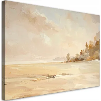 Obraz Obraz do obýváku ložnice, Pastelová Pláž Minimalistický Přímořský 30x20