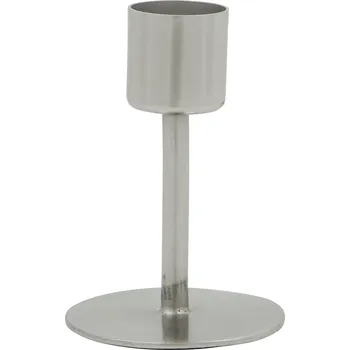 Svícen House Doctor Kovový svícen Anit Silver 7 cm