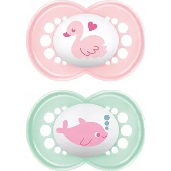 dudlíky Ortodontická silikonová Dudlík Mam 6 m +