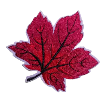 Nášivka nažehlovací list červený