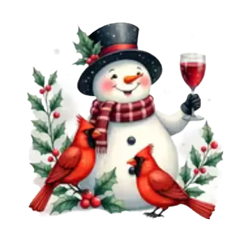 Vánoční dekorace Nažehlovací obrázek - vánoční sněhulák XI (8,9 x 9,0 cm)