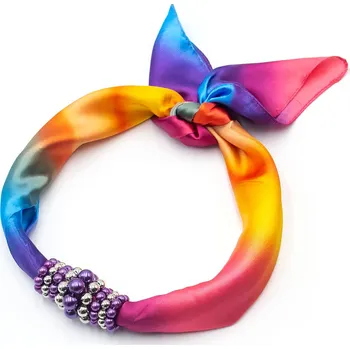 Šátek Magotex Šátek s bižuterií Letuška - barevné přechody