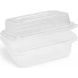 Miska (rPET) s víčkem hranatá průhledná 750 + 400 ml [50 ks]