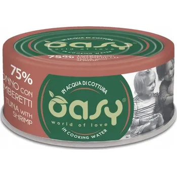 Krmivo pro kočku Mokré krmivo pro kočky Oasy More Love TUŇÁK S KREVETAMI Bez Lepku konzerva 70g
