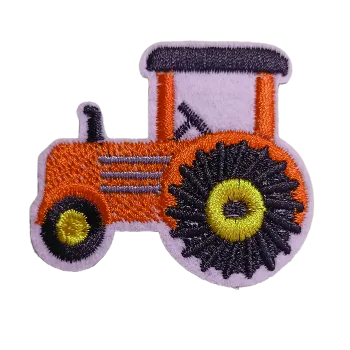Nášivka nažehlovací traktor oranžový