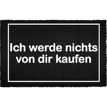 Rohožka Černá kokosová rohožka vstupní do domu | Nic Nekoupím Dárek 40x60