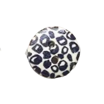 Knoflík Knoflík dřevěný - kontrast bílé a černé X