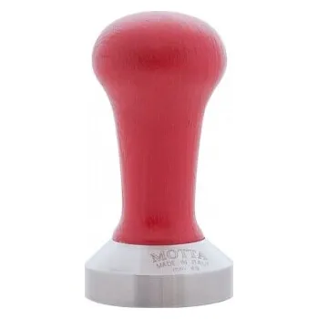 Příprava kávy Tamper Motta 49mm - nerez, dřevo - červený
