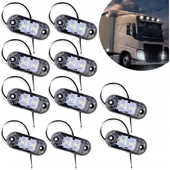 Přídavný světlomet Obrysové světlo LED 12-24V IP67 bílá studená 6000K na směrovku