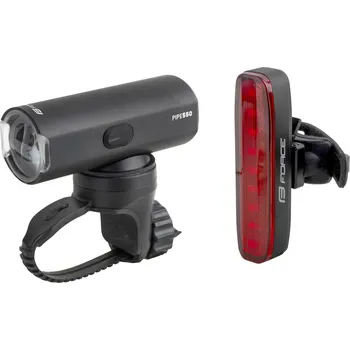 Cyklosvítilna Force světla sada PIPE USB přední + zadní